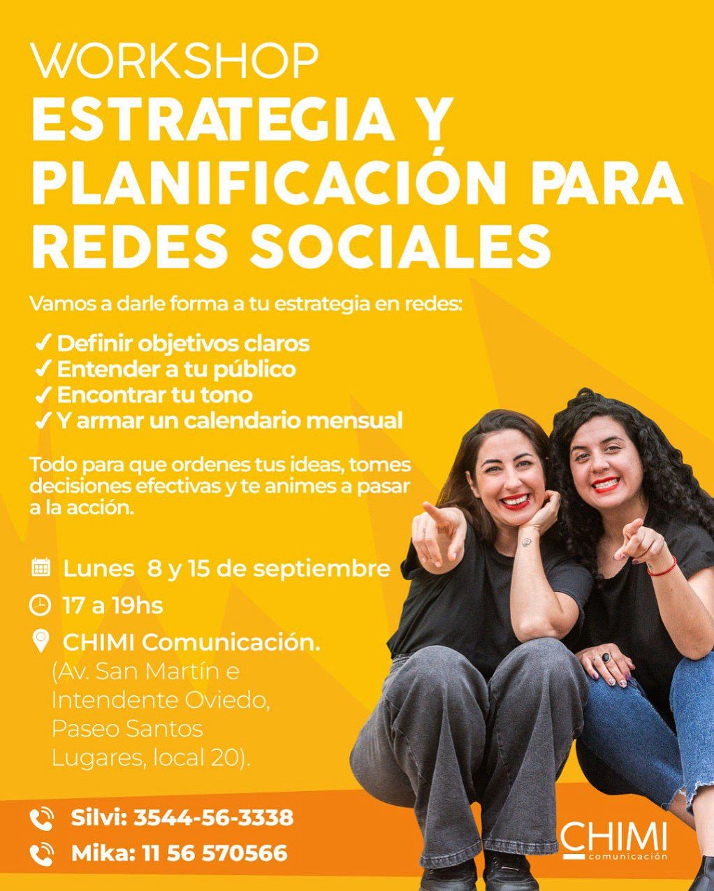 Workshop estrategia y planificación para redes sociales